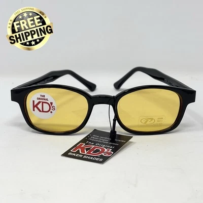 Gafas de sol The Original KDs Biker Shades Pacific Coast lentes amarillas 20112 piezas Foto 1 de 4