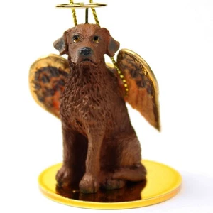 Chesapeake Bay Retriever Ornament Angel Figurine Hand Painted - Picture 1 of 1