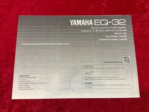 Yamaha EQ-32 Owner’s Manual - Picture 1 of 3