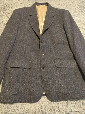 Orvis Blazer Mens 42R Wool Tweed Sport Coat Classic Herringbone Portugal - Image 1 of 4