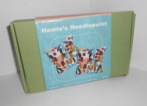 Howie’s Needlepoint - Stamped Cross Stitch Pillow Kit – Partially Stitched - Picture 1 of 4
