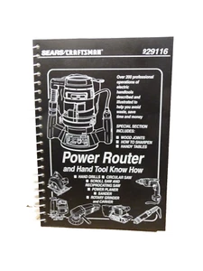 Router eléctrico y herramienta de mano Sears Craftsman libro espiral 929116 - Imagen 1 de 3