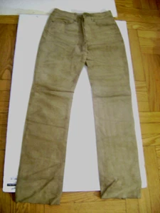 BANANA REPUBLIC HOMBRE 100% CUERO GENUINO PENT Gris 2 Talla S Talla - Imagen 1 de 5