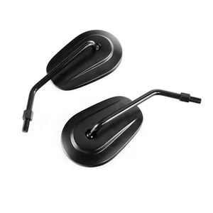 Long Stem Motorcycle Rear View Mirrors For Harley Davidson Sportster XL 883 1200 - Picture 1 of 9