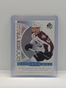 Gabriel Landeskog #RYM-GL - 2017-18 SP Authentic - Rookie Year Milestones - Picture 1 of 1