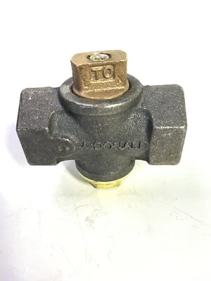 A.Y. McDonald 559B 4810-124 Flat Head Gas Plug Valve No Lockwing 1/2-inch FNPT - Image 1 of 4