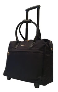 Universale Damen Trolley Aktentasche Schwarz Laptoptasche Rollen Tasche Bowatex - Bild 1 von 4