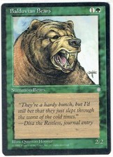Balduvian Bears Ice Age MTG Card Single Green  WOTC Magic:The Gathering ~ Common
