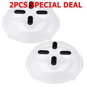 2PCS Magnetic Microwave Anti Splatter Cover Plate Guard Lid With Steam Vent - Picture 1 of 8