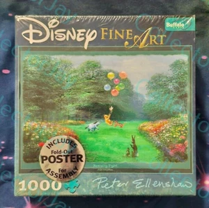 Disney Fine Art Winnie the Pooh Rescuing Piglet 1000 Piece Puzzle Buffalo Poster - Picture 1 of 2