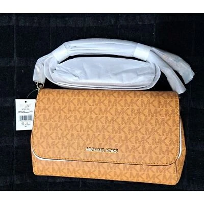 Bolso Bandolera MICHAEL KORS Jet Set Mediano MK Logo PVC Convertible Foto 1 de 4