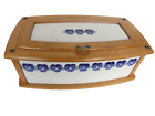Large Wächtersbach Art Deco ceramic bread box 4688/3 20s violet decor