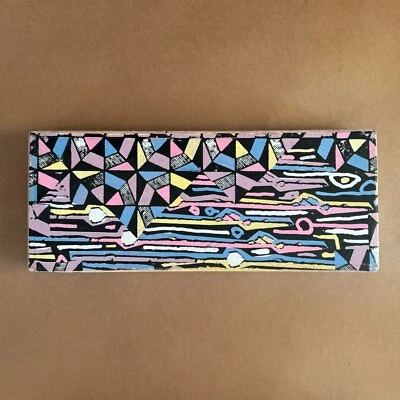 Torre Faile Sueño Verdadero Original Patrón Arte Serigrafía Medios Mixtos Bloque de Madera Foto 1 de 4