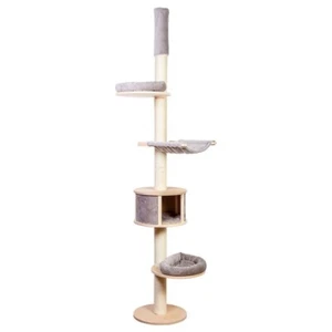 ZOOPLUS CAT TOWER GREY Natural Paradise Ceiling Cat Tree NEW IN BOX - Picture 1 of 7