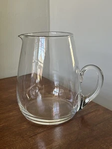 VINTAGE clear glass jug lemonade water 2 litre / 3 pint - Picture 1 of 7