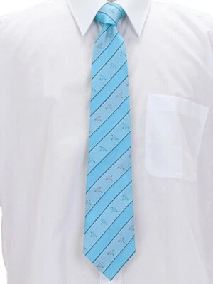 COLORATA / Corbata Colores Botánicos Gorra Hortensia Rayas Azul Claro Foto 1 de 4