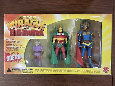 Juego de figuras de acción DC Direct Mr Miracle Big Barda Oberon 2000 nuevos dioses JLI Kirby Foto 1 de 4