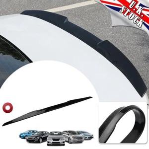 99cm/39" Universal Car Rear Trunk Wing Spoiler Roof Boot Lip Splitter TPU Black - Picture 1 of 8