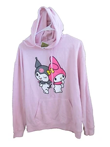 Kuromi My Melody Hoodie Sweatshirt Size Medium SANRIO BIOWORLD-new/w partial tag - Picture 1 of 6