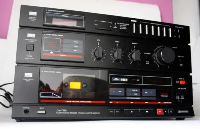 RECEPTOR CASSETE ESTÉREO VINTAGE ANOS 80 SANSUI DA-T550 CONTROLADO POR COMPUTADOR JAPÃO - Imagem 1 de 4