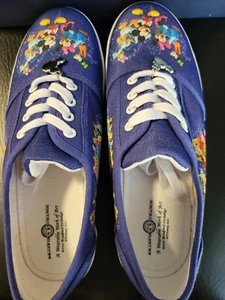 Zapatos con cordones Disney Bradford Exchange talla 8 Mickey, Minnie, Donald y Goofy. - Imagen 1 de 7
