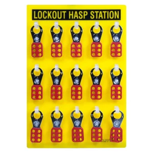 Lockout Lock ES-HASP-HANGER-Stazione completa Hasp e accessori - Foto 1 di 1