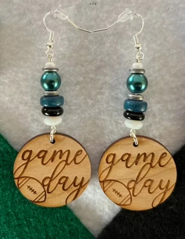 Philadelphia Eagles Team Colors “Game Day” Earrings/Super Bowl LVII Earrings Cover