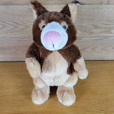 Ganz HM362 Tree Kangaroo Cute & Cuddly Brown Plush Toy With Pink Nose - Image 1 of 4
