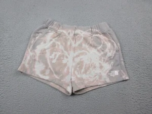 North Face Shorts Girls Large Gray Pink Cotton Casual Outdoor Youth Kids - Picture 1 of 10