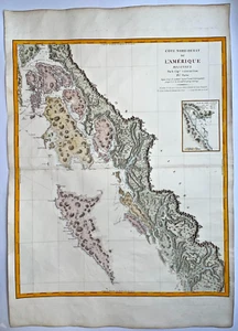 ALASKA & BRITISH COLUMBIA 1799 GEORGE VANCOUVER VERY LARGE ANTIQUE ENGRAVED MAP - Picture 1 of 11