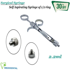 Jeringa Dentales Auto Aspiración (1/2 Ring) 2.2ml - Foto 1 di 4