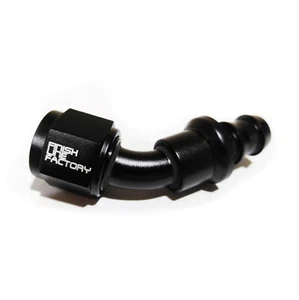 45 Degree Push Lock Hose End Fitting Fuel Oil E85 - 04 AN - Picture 1 of 1