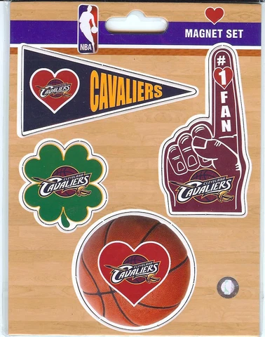 4 Pack NBA Die Cut HEART MAGNET SET #1 FINGER SHAMROCK PENNANT BASKETBALL U PICK Cover