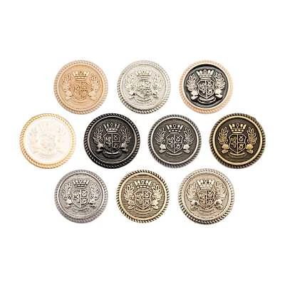 5pcs Round Vintage Metal Buttons Carved Decorative for Sewing Craft DIY 15-25mm - Image 1 of 3