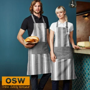 5 X COTTON HOSPITALITY TRENDY SALT CAFE KITCHEN BIB BAKER BUTCHER CANDLE APRONS - Picture 1 of 3
