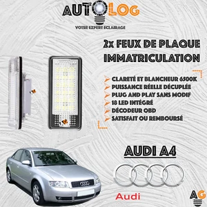 ✳️ 2x LED Kennzeichenbeleuchtung AUDI A4 B6 ✳️ Anti-Fehler OBD ✳️ - Bild 1 von 4