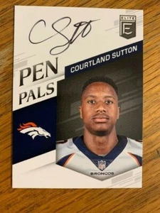 Autógrafo Panini Elite Courtland Sutton 2018 amigos pluma novata ~ #pp-cs - Imagen 1 de 1