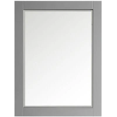 Vinnova Florence 30" Bathroom Vanity Framed Wall Mirror in Gray - Image 1 of 4