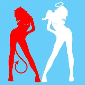 ANGEL DEVIL DECAL STICKER FOR TOOLBOX CAR TRUCK JDM MANCAVE SURF SKATE STICKERS - Picture 1 of 1