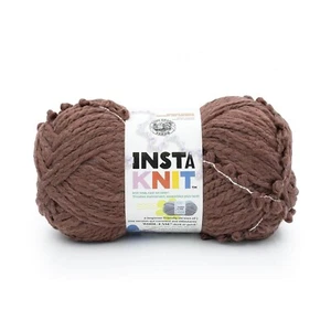 (1 Pack) Lion Brand Yarn 801-126AP InstaKnit Beginner Yarn,Guilt-Free Chocolate - Picture 1 of 6