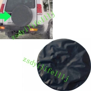 1x Cubierta trasera a prueba de polvo para rueda de neumático Land Rover Discovery cubierta negra PU - Imagen 1 de 3