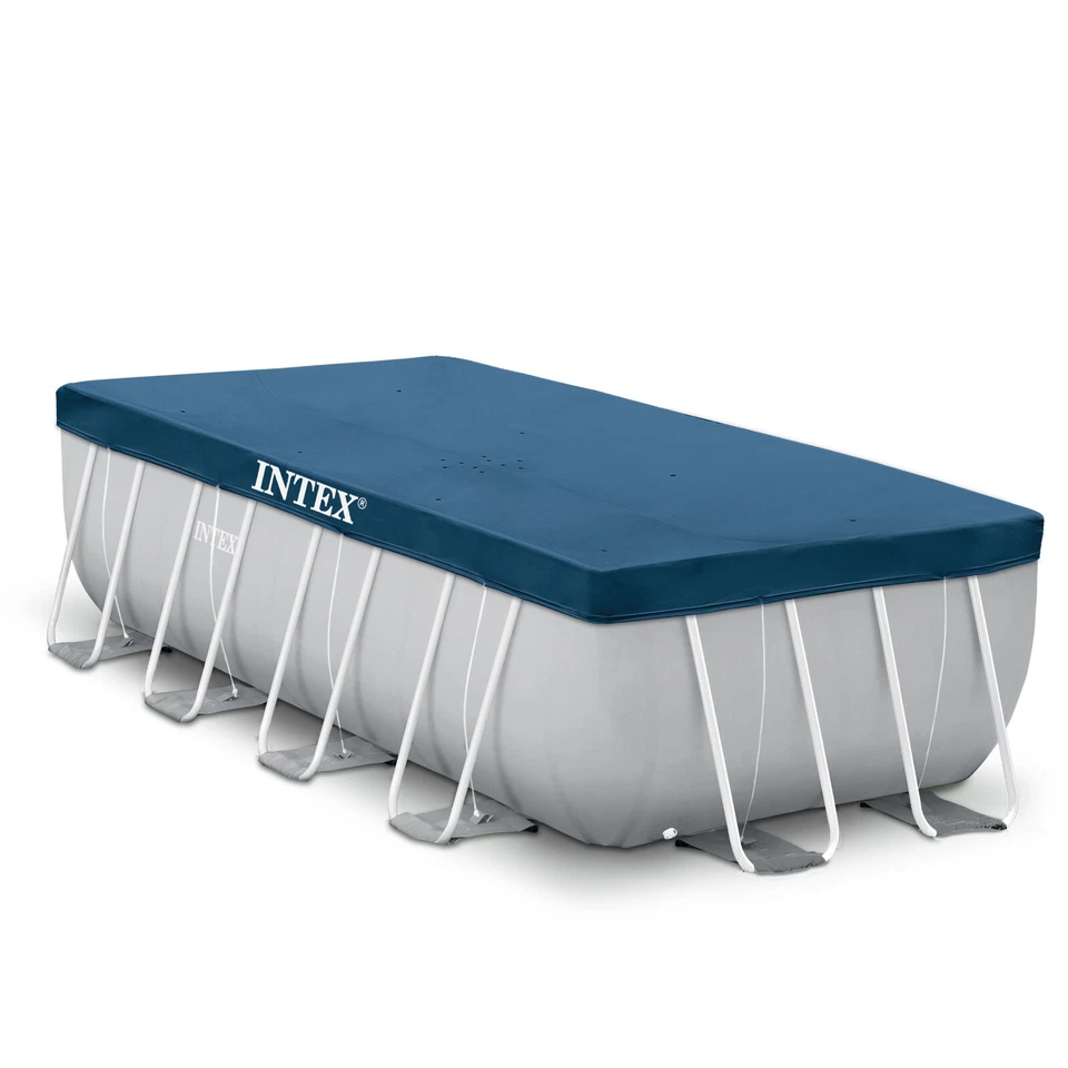 INTEX Poolabdeckung Rechteckig Poolplane Abdeckplane für Pools 400 x 200 cm - Bild 1 von 3