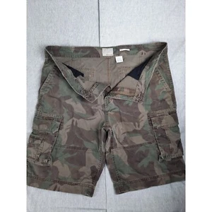 Public Opinion Men's 38W Camouflage Utility Cargo Belted Short Military Green - Picture 1 of 7