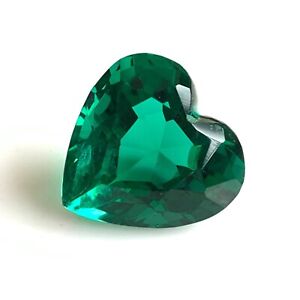 8x8mm Lab Emerald Loose Gemstone Heart Cut Faceted Gemstone for Jewelry Making