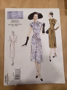 VOGUE VINTAGE 2787 ORIGINAL 1948 DESIGN NEU UNGESCHNITTEN 6-8-10 - Bild 1 von 2