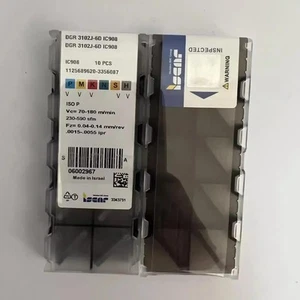 ISCAR / DGR3102J-6D IC908 / Inserti in metallo duro 10 pezzi - Foto 1 di 1