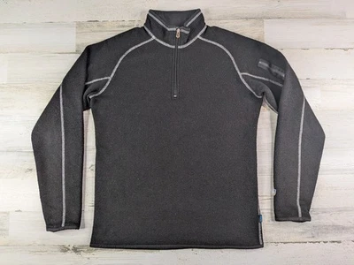 Kuhl Sweater Mens Large Black Quarter Zip Alfpaca Fleece Pullover - Image 1 of 4