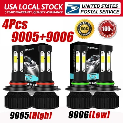 Combo de bombillas LED para Toyota Camry 2000-2006 9005 9006 haz alto bajo Foto 1 de 4