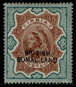 SOMALILAND EDVII SG23d, 3r brown & green, LH MINT. Cat £950. SOMAL.LAND error - Picture 1 of 1
