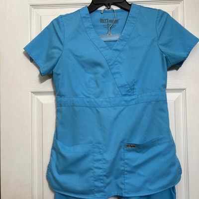 GREY’S ANATOMY BY BARCO estilo #4153/4232P juego de exfoliante azul talla XS  Foto 1 de 4